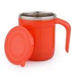 Sugar Homeware Chai Time Red Stainless Steel Double Wall Tea & Coffee Mug (220ml, Red)