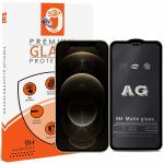 MAXBOOST AG Matte Gaming Tempered Glass For iPhone 12 / iPhone 12 Pro MAXBOOST Edge to Edge Coverage Anti-Glare Screen Protector Guard with Easy Installation Kit(6.1 Inch, Pack of 3)