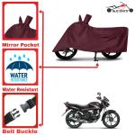 Aashtik mart Honda Shine Motorcycle Bike Scooty Cover Maroon Colour Water Resistant - UV Protection & Dust Proof Imported Fabric Quality,Sun Protection,Weather Bike - Scooty Two Wheeler Body Cover Honda Shine