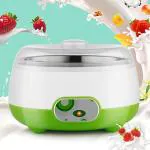 KIRMIT Classic Portable Yogurt Maker, 1L Capacity, for Home with Stainless Steel Inner Container