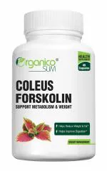 Organico SLIM Coleus Forskolin for Weight management, Metabolism boost & Lean Muscle Support - 60 Capsules