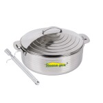 Home-Pro - Casserole 3500ML Jupiter Design and Lighter Silver | Stainless Steel insulated Casserole, Hotpot | Stainless Steel Kitchen Gas Lighter | Combo Pack