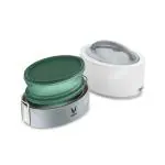 VAYA TYFFYN White Oval Shape Vacuum Insulated Stainless Steel Tiffin Box with 2-Microwave Safe BPA Free Plastic Lunch Bowls, 600 ml