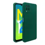 Rakulo Liquid Silicone Flexible with Camera Protection Soft Back Cover Case Samsung Galaxy M12 (Green)