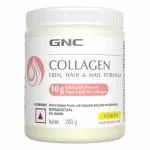 GNC Marine Collagen with Hyaluronic Acid, Biotin & Antioxidants for Women & Men | Lemon | 200 gm