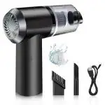 TENDULA 3 in 1 Portable Vacuum Cleaner Duster Blower Air Pump Wireless Handheld Clean Microscopic dust Like Car, Home,Computer, Laptop, Flower, Mirror Vehicle Interior Cleaner (Pack of 1)