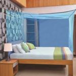 Shahji Blue Double Bed Mosquito Net - 6 x 6 ft