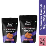 True Elements (California Almonds 1kg + California Almonds 200gm - Combo) 100% Natural Badam