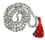 Feel Touch Mart Original & Awesome Sphatik Mala Mahalaxmi Blessed 108 Beads for Men & Women with Certificate