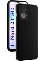 S-Hardline Oneplus Nord 2T Black Silicone Slim Flexible Inner Soft Microfiber Cloth Cushion Lining Protective Back Cover