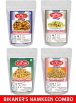Yuvraj namkeen Bhavnagri, Navratan Mixture, Khokha Bhujia, Bhel Puri 200 g (Pack of 4)