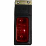 Apsmotiv Red Side Mud Flap Marker Lamp With Bulb Set For Commercial Vehicles Car Dash Indicator Lamp
