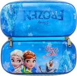 POKSI FROZEN ANNA ELSA Pencil Box for Girls | 8D EVA pouch | Best return Gift for Girls-LIGHT BLUE Art EVA Pencil Box l Set of 1 Light Blue