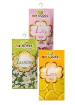 Air Gloss Air Freshener Pouch Sachet Fragrance Lily, Jasmine & Lime Pack of 3 | Scented Sachet for Closets, Drawers, Car, Office & Small Closed Spaces