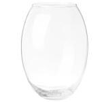 Craftfry Oval Shaped Decorative Glass vase for home & office Tabel Decor - 8Inches ( Pack of 4)
