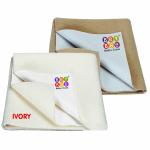BeyBee Waterproof Baby Bed Protector Dry Sheet for Born Babies Gifts Pack, (Large, Ivory/Beige)