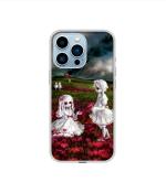 Casotec Vampires Girls Design Printed Silicon Soft TPU Back Case Cover for Apple iPhone 13 Pro