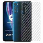 Kite Digital Motorola One Fusion Plus Back Screen Protective Film Carbon Fiber Skin Transparent Screen Guard Sticker (Pack of 2)