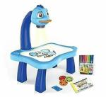 Smartcraft Theme 3 in 1 Kids Painting Drawing Activity kit Table (Blue) Projector Table