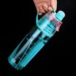HEMIZA Sprayer Water Bottle | Sports Water Bottle Straw Outdoor Bicycle Cycling Gym | Outdoor Sports | Summer Spray Bottles