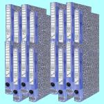 BuyWorld Cardboard Office D-Ring Binders File Folder(Dot Blue) Binder File Certificate and Document Tough & Durable Ring Binder Box Board, Best for A4, Legal, Letter Size (Pack of - 16)