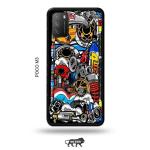 Tweakymod Printed Funky Back Cover For Poco M3