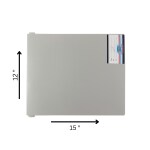 Eslee Data Binder File | Computer File | Best for 12x15 Inches Size Paper | Use to Store Perforated Sheets | Plastic Clip | Grey - (EO84 12x15 Grey)