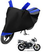 Auto Hub Bike Cover for TVS Apache RTR 180 , Dustproof UV Protection water resistant Custom Fit Cover-(Black-Blue)