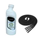 Sheppits Premium Sneakers Cleaner (Natural) & Formal Shoes Laces (Black) Combo | Shoe Care Kit