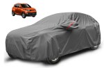 MOCKHE Mahindra KUV100 Car Cover with Mirror Pocket, Waterproof Layers, Car Cover KUV100 Waterproof - Taiwan Grey