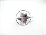 Jet International Amethyst Spinning Star Merkaba Pendant - 1 inch