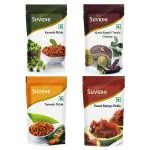 Suvidhi Karonda Pickle 3, Khatti Meethi Tikhi Chutney 3, Sweet Mango Pickle 3, Turmeric Pickle 3 (100gm Each Pack of 12 in All 1.2 Kg)