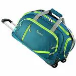 Skyline Turquoise Polyester Luggage Travel Duffel Trolley Bag with 2 Wheel 55 L -20 inches-Aqua Blue (S-20-2041-F )