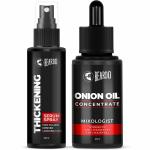 Beardo Onion Oil (25ml) and Thickening Serum Spray (50ml) Combo (Pack Of 2)