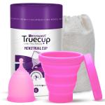 Senziwash Truecup Reusable Small Menstrual Cup & Sterilizer Cup Care Kit | Period Care Combo Pack For Women