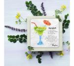 Bhai Please Office and Home White Square Engineered Wood Coasters 8.9 x 8.9 x 0.1 cm Pack of 6