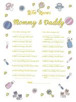 Hippity Hop Multicolor Baby Shower Game And Activity Cards (Pack Of 2)