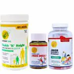 Element One Health N Height Multivitamin Gummies With Junior Omega 3 Ayurvedic Herbal Nutrition Vitamin Minerals Protein Supplement For Growing Kids Pre And Probiotics