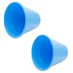 Jaycee Plastic Open Smart Garbage Bin Dustbin 8 Litre Plastic Dustbin (Blue, Pack of 2)