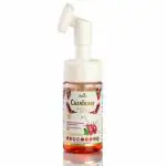 Tatily London Cranberry Fruit Foaming Face Wash Powered by Botnica with Built-in-Brush for Men & Women | Deep Cleansing Young, Glowing & Even Toned Skin - 100ml