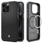 Spigen Enzo Aramid MagFit Back Cover Case Compatible with iPhone 15 Pro (Matte Black)