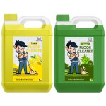 Bliss&Blush Floor Cleaner Yellow 5 LTR & Floor Cleaner Green 5 LTR (10 LTR)| 99.9% Germ Protection With Deep Cleaning Technology|Safe For Kids & Pets