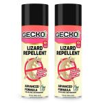 Gecko India's First Aerosol Based Herbal Lizard Spray Repellent Spray | Odour Free Spray | Eco-Friendly & Biodegradable | Irritant-Free, Chemical-Free | 220ml Lizard Spray (15 Days Protection) PK of 2