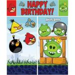 Tiki Times Angry Birds Scene Setter 5pk for Boys and Girls Birthday Parties, Angry Birds Party Supplies