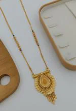 Tkrb Sales Gold Pandal Chain 20Inch For Woman(Pack Of 1)