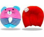 Chinmay Kids Pink & Red Polyester Fibre, Mustard Seeds Toons & Characters Baby Pillow Pack of 2