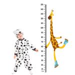 WENS Vinyl Giraffe Skating Height Measurement Removable Wall Sticker 150 cm x 61 cm (WHC1058)