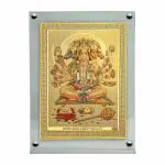 Hawai Shree Panchmukhi Hanuman Bajrangbali Photo with Acrylic Frame for Table Decor , Car Dashboard Décor, Prayer Room | Magnetic Replaceable Photo Acrylic Frame |SFDI018_ACRYLC_PKT