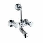 Jaquar CON-CHR-273KNUPR Continental Brass Wall Mixer 2-in-1 System (Chrome)