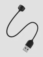 MIFKRT Smart Band 5 Watch Charger, Usb 2 Pin Magnetic Band Charger 0.15 M Power Sharing Cable , Black